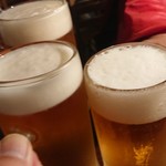 ホルモンさわ - お約束の生ビールで乾杯～‼️(#^.^#)