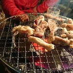 ホルモンさわ - 塩ホルモンと豚タン塩焼き焼きしています❗