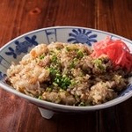 Beef green onion grilled rice