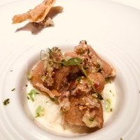 レストラン ラリューム - 鮎のフリットと枝豆のリゾット