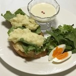 薬膳・漢方茶カフェCha cafe wa - 柚子香るジャガイモとラクレットチーズのパンセット