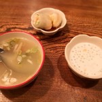 タイ東北料理 イサーン・キッチン - スープ+生春巻き+タピオカ