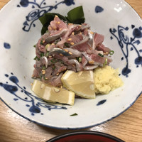 新宿割烹 中嶋 - イワシの刺身 1.5倍   ぎっしり