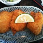 松の泉酒造 お食事処 - メインのヒレカツ