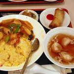 東園 - ピリ辛海鮮あんかけ
