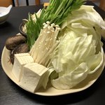 民宿城山 - しゃぶしゃぶの野菜セット
