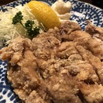 庄や - ジャンボ竜田揚げ！というわりには小さい竜田揚げ
近隣にデカ盛りが多いので普通に見える