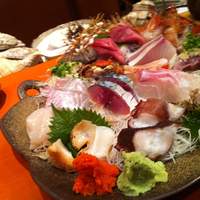 魚竹 - 刺し盛りは電話で予約しました・・・。