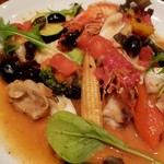 アテンポ - 天使海老・帆立・ヤリイカ・鮮魚のアクアパッツァ