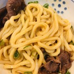 手造りうどん 楽々 - しっかり混ぜて