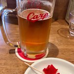 カープステーション カフェバル&グッズ - 福神漬けで2杯飲んで帰りました。