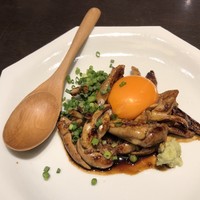 わたべ - 肝焼きの卵黄和え