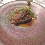 ル・ヴァンキャトル - 雷鳥モモと白子のパート・フィロ巻き　変態メニューとしか言いようがないが、ちゃんとバランスが取れている。