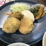 Yamasen - 日替わりランチカボチャコロッケと
                      ミニ串カツ