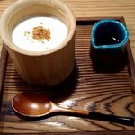 木鶏 - これも絶品！蕎麦茶プリン