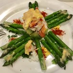 北島亭 - シャルロットサラダを開けたらズワイガニがてんこ盛り