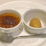 北島亭 - デザートのブランデーデュプレとブランデーアイス