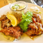 みすたーらいおん - カキフライとチキンの南蛮ソース