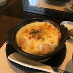 梅の花 - 妻のご飯は和風ドリア。美味しいと言っていました。