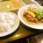 みすたーらいおん - ライス　カキフライとチキンの南蛮ソース