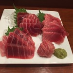 Large serving of selection sashimi