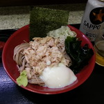 Nadai Fujisoba - 肉富士（冷）＆缶ビール2018.10.29