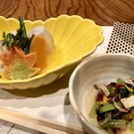 福永 - 前菜と地場野菜の煮物