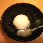 うどんすき 1450円 のシャーベット