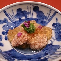 鮨　銀座　鰤門 - 前菜の鯛の子