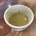 美山窯 - 黄色い蕎麦湯