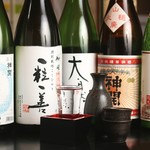 日本酒60ml 385円    120ml 770円  180ml 1100円