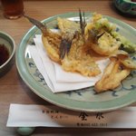 季節料理 とんかつ 金水 - ハゼの天ぷら
