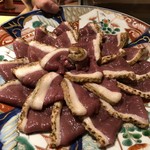 銀座 しのはら - 炙った合鴨の綺麗なこと。このまま山葵醤油で食べたいくらい。