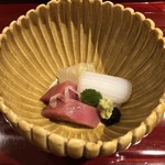 銀座 しのはら - お造り。新鮮で旨い部位をちょっとづつ。