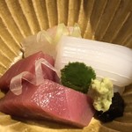 銀座 しのはら - 山葵の下にとんぶり？塩釜の本鮪は蕩けるよう。