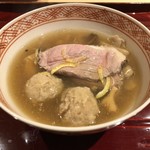 銀座 しのはら - 濃厚な鴨汁。これでもかという感じ。