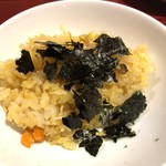 銀座 しのはら - 上海蟹の炊き込みご飯。