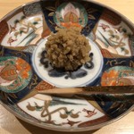 銀座 しのはら - デザートは栗餡の和菓子。どなたが・・・。