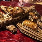 銀座 しのはら - 穴子飯のうえにのった山葵が効いてるな〜。