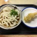 手打ちうどん 山下 - な、なんか出汁少なかった
かけうどん、海老天