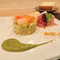 Restaurant つじ川 - ズワイガニと帆立にカラスミがよく合います