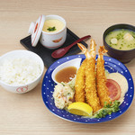 大エビフライ3本定食