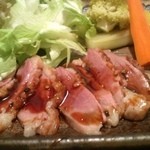 あみ☆けん - 牛肉の炭火焼 木苺のバルサミコソース 味のバランスがいいです☆