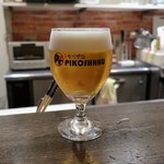 トリワイン ＰＩＫＯＳＨＨＨＵ - 生ビール２杯目