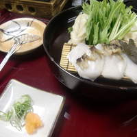 京都嵐山温泉　渡月亭 - 温物　鮑しゃぶしゃぶ