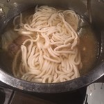 つくしのこ - 鴨鍋の〆は饂飩