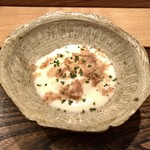 虎白 - お凌ぎ：たら白子 飯蒸し