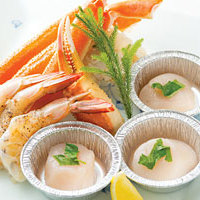 海鮮焼の盛り合わせ