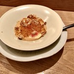 虎白 - 甘味：焦がし砂糖のソース 無花果 ラムゼリー 胡桃