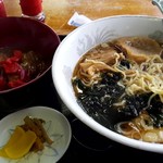 あたご食堂 - 料理写真:ラーメンセット(カツカレー)